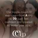 2 x Silicone Nipple Covers Reusable - Pasties - Bra Cups - No Show With Travel Box (Caramelo)