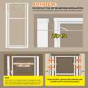 56" High Extra Tall Cat Gate, 29.5-34.26" Wide Clear Acrylic Baby Gate for Doorways Stairs, No Drilling Pet Safety Gate Indoor, Metal Frame Transparent Door for Cats- White