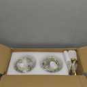 Hardwired Crystal Wall Sconces Set of Two - Dimmable Wall Light Fixtures 3000K, Warm White, for Hallway, Bathroom, Living Room, Bedroom, Brass, 13 Inch