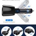 [2026 Upgraded] Cigarette Lighter Splitter, SUPERONE 180W 2-Socket Cigarette Lighter Adapter with Dual QC3.0 and 20W PD USB C Car Charger Splitter for GPS/Dash Cam/Laptop/iPad/iPhone 17/16/15/14/13/12
