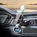 3 in 1 Wireless Car Charger, 15W Fast Charging Phone Holder Foldable Magnetic Mount Fit for All iPhone Android Phone, iWatch, Airpods Wireless Earphone