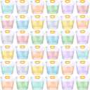 Tessco for you 36 Pcs 1.3 Gallon Collapsible Water Storage Bag Water Container Emergency Jug Plastic Storage Pouch Freezable Carrier Tank Foldable Bottle for Outdoor Sport Camping (Clear)