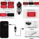 Red Light Therapy Belt, 3 in 1 LED Bead Infrared Light Therapy for Body, Wearable Wrap with Timer for Back Shoulder Waist 660nm Red Light-Therapy & 850nm Infrared Light Device Home Use (Corded)