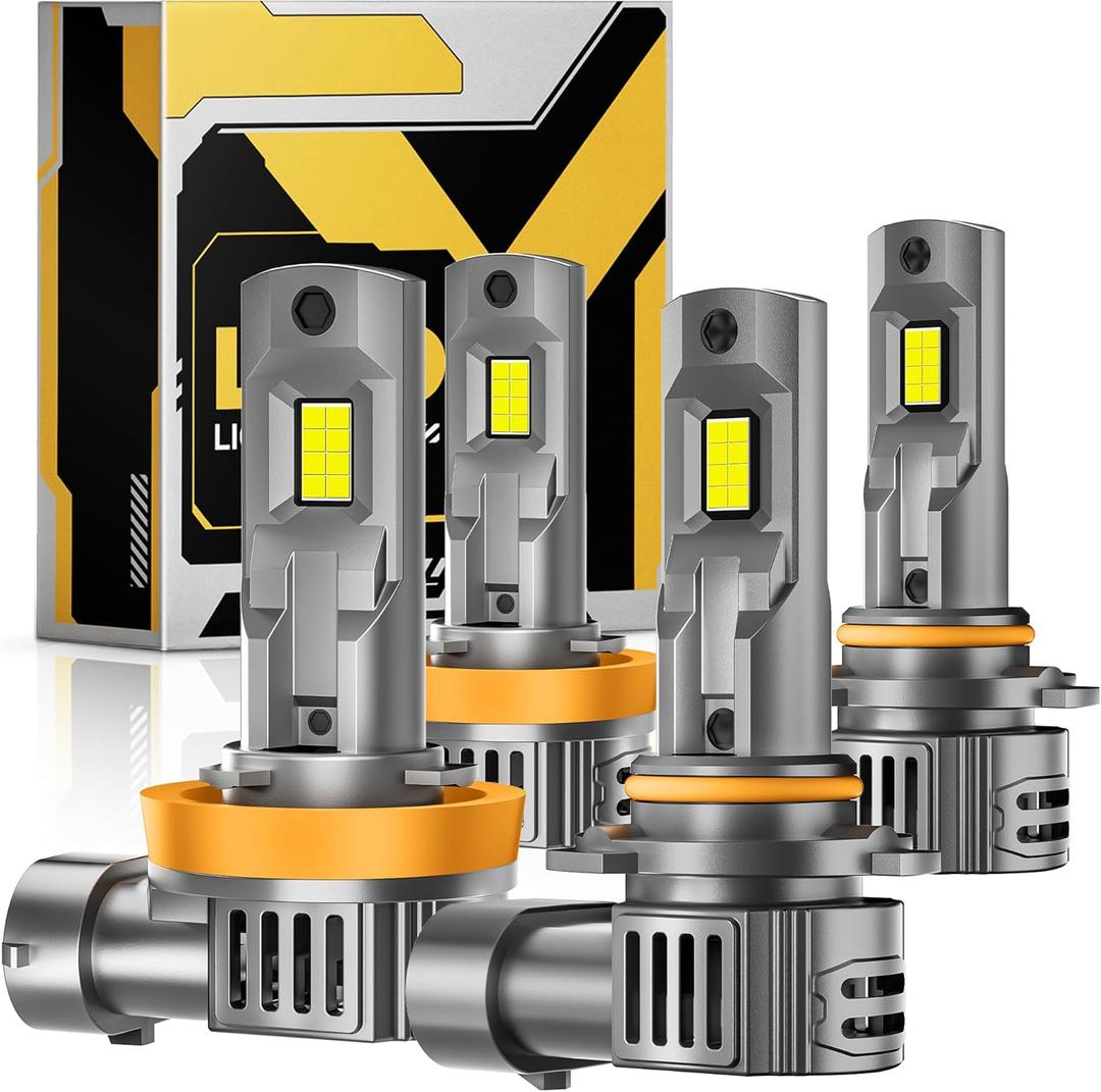 H-11 90-05 Fog Bulbs Combo, Real 1:1 Mini Size Fog Bulbs, Pack of 4