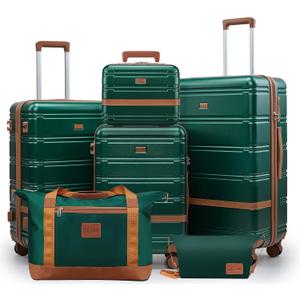 NEISIA Luggage Sets, Suitcase with Spinner Wheels, PC+ABS Hardshell Travel Luggage Set with TSA Locks,Lightweight Rolling LuggageCarry on suitcase with YKK Zippers