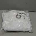 Simplebrand Pure White Light Filtering Curtains for Bedroom 63 Inch Length 2 Panels Set, Thermal Insulated Energy Saving Curtains for Kids Room, Grommet Solid Nursery Window Drapes, W40 x L63