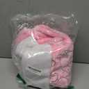 AISENO 3Pack 19 Inch Sequin Faux Fur Christmas Stockings Sequin Snowflake Hanging Ornaments Candy Gift Bags for Christmas Decorations Pink