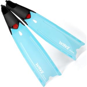 Full Pocket Long Blade Diving Fins for Freediving and Spearfishing Free Dive Fins, Designed and Made in Hong Kong Blue, 8.5-9.5