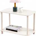 TRESBELLE 2-Tier Storage Shelves, Bookshelf, Storage Organizer, Bookcase, 23.62 inch