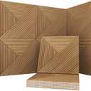 Soon Global Acoustical Wall Panels, 6-Piece 23.62 X 23.62 Inches Art Acoustic Panels, Decorative Acoustic Panels, Acoustic Wall Panels, Sound Absorbing Wall Art, Arcadian Vortex, 72 X 48 Inches