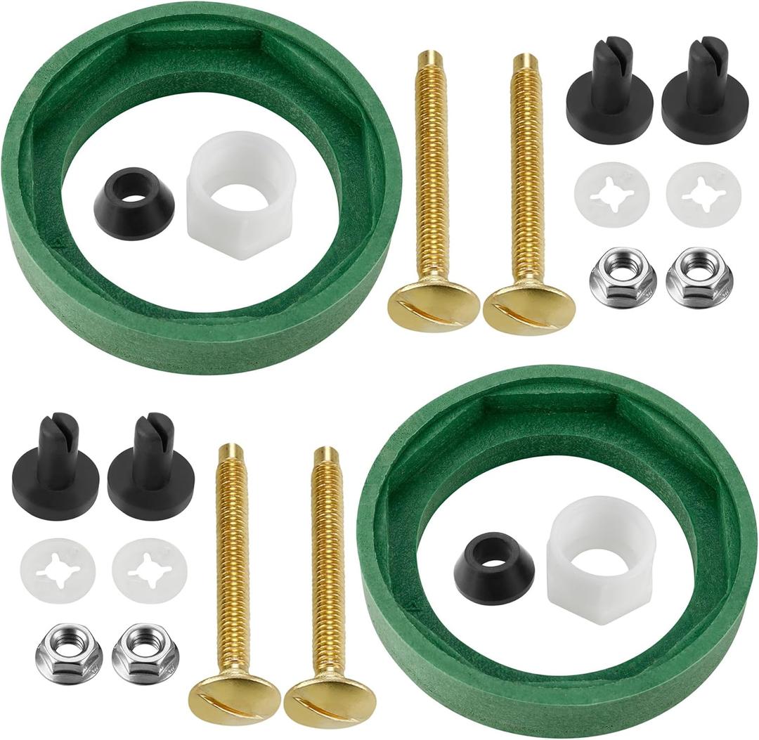 Toilet Tank to Bowl Coupling Kit, Replacement Repair Parts AS738756-0070A Fits for American Standard Champion 2 Piece Toilet, 3" Toilet Tank Gasket for Most 3 Inch Flush Valve Opening Tanks, 2 Packs