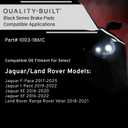 QUALITY-BUILT Front Ceramic Brake Pads, Black Series 1003-1861C, Compatible with 2016-2025 Jaguar/Land Rover (F-Pace,I-Pace,Range Rover Velar,XE,XF) BP1861-C
