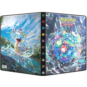 Ultra PRO 9-Pocket Pokmon Card Binder - Stellar Form Terapagos & Lapras Cover, Stores Up to 252 Cards, Archival-Safe Pages, Pokemon Cards Holder for Trading, Baseball, MTG, Booster Box