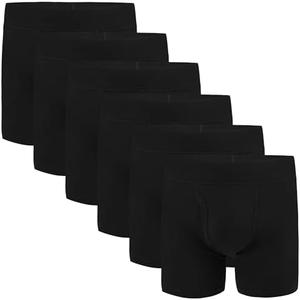 INNERSY Boys' Underwear Bamboo Viscose Boxer Briefs Breathable Boxer Shorts Aged .16-18 6-Pack
