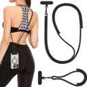 VVAAGG Cell Phone Lanyard for iPhone - Crossbody Phone Strap and Wrist Strap Kit, Cellphone Lanyard for Most iPhone and Android Smartphones (Black)