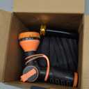 Giraffe Tools Garden Hose 25FT Lightweight Lay Flat Water Hose Kink Free Flexible Hose with 9 Spray Function NozzleBlack