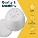 Lifemaster Eco Friendly Plant Pot Set - 10-Pack Home Decor Flower Indoor and Outdoor Plastic Pots with Drainage Holes, Assorted Sizes (7", 6.6", 6", 5.3", 4.8") - Stackable Garden Versatile Planters (White)