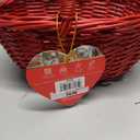 Core Home Woven Oval Basket Red