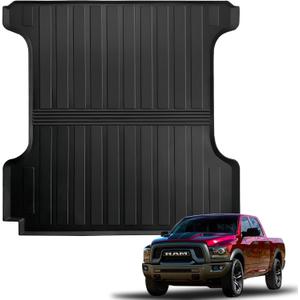 Vagbstu Truck Bed Mat,Compatible with 2019-2024 Ram 1500 Accessories 5.7 FT Bed,Non-Slip TPE Truck Bed Mats for Dodge Ram 1500 Accessories,Durable Truck Bed Liner for Pickup Truck Flush Fit
