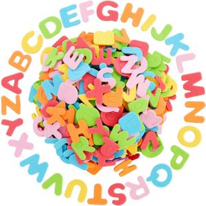 Juvale 1300 Pieces Small Foam Letter Stickers for Crafts, 50 Sets of Adhesive A-Z Alphabets for Kids (6 Colors) - Alphabet Stickers - Sticky Letters