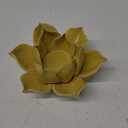 HomArt Lotus Tea Light Holder, Yellow