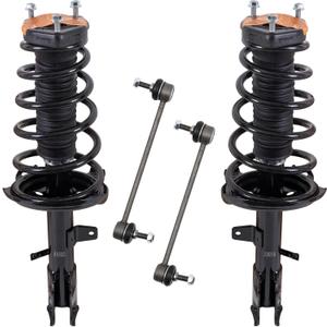 KUIPERAUTO 4PCS Rear Struts Assembly Sway Bars Links Kit Compatible for 2004-2007 Toyota Highlander 04-06 Lexus RX330 07-09 RX350 06-08 RX400h 172215 172216 Struts Stabilizer Sway Bar