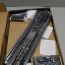 PERLESMITH Universal Speaker Stands for Surround Sound -Height Adjustable Extend 33.3”to 45.1”, Floor Speaker Stand for Satellite & Studio & Bookshelf Speakers up to 11LBS, 1 Pair Black, PSSS2