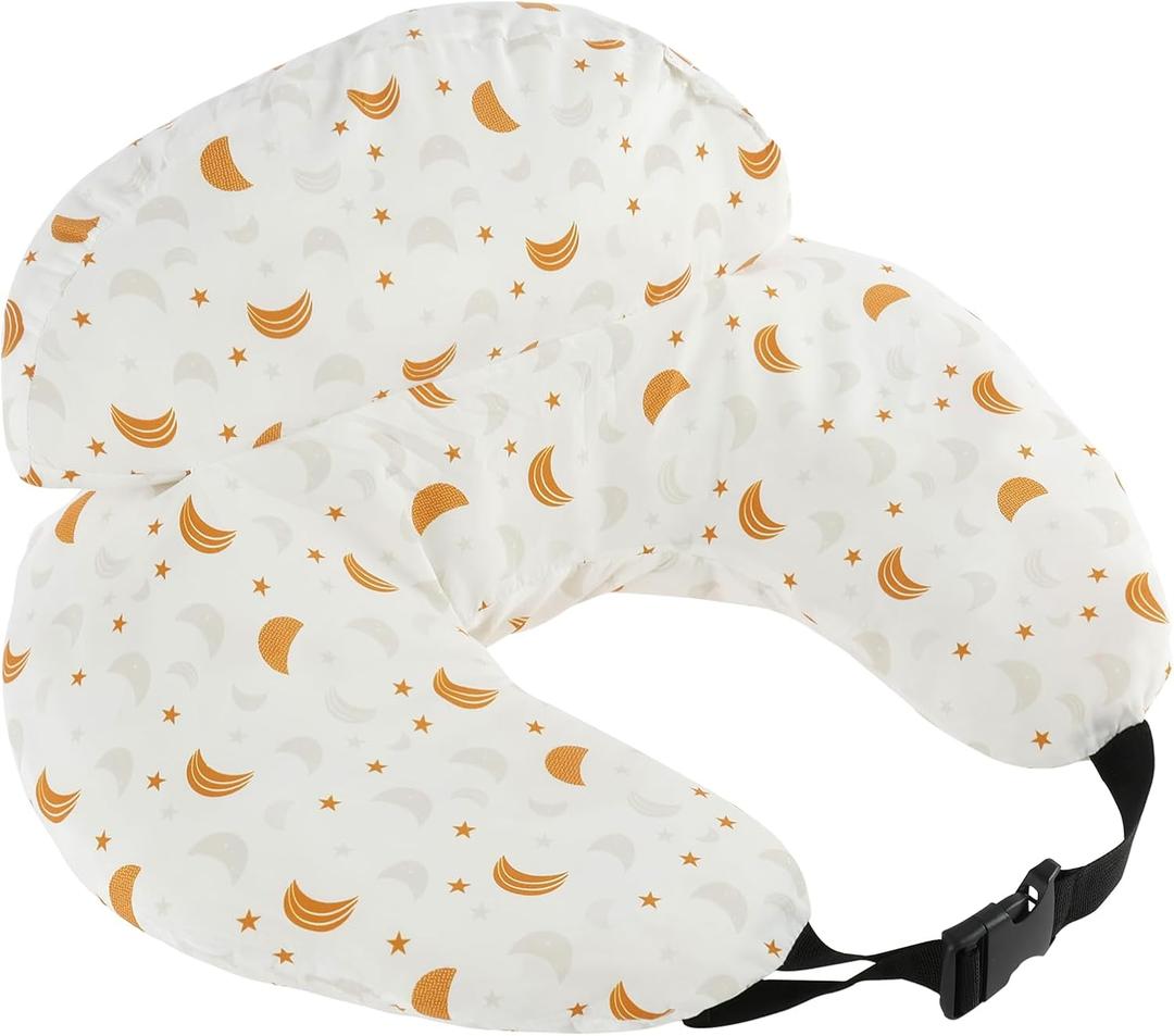 Large Size Home Feeding Pillow, Ergonomic Detachable Breastfeeding Pillow with Security Fence for Mom and Baby, Nursing Tool for Breastfeeding(Yellow)