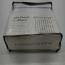 100% Blackout Shield Linen Blackout Curtains 96 inches Long 2 Panels Set, Back Tab/Rod Pocket Thermal Insulated Black Out Curtains for Bedroom/Living Room, 52" W x 96" L, Bright White