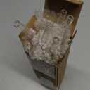 Honeydak 6 Pcs Pink Cherry Blossoms Glass Straws with Charms Cute Reusable Straws Glass with Brush Flower Shaped Clear Drinking Sucker Spring Party Decor Bachelorette Decor Bridal Engagement Drinkware