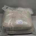 Chair Cushions for Dining Chairs, Dining Chair Cushions, Tufted Indoor Chair Pads with Ties & Non Slip Backing, Seat Cushions for Kitchen Chairs 16.5 x 16.5 x 3.5, Set of 2, Beige