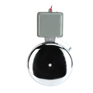 8 Inch 110V Electric Bell, Stainless Steel Wired Signal Bell with Copper Coil, Loud Ring Time Bell for School Factory Warehouse Office Public Notice Use