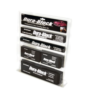 AF44A Black 6-Piece Sanding Block Kit Set by Sganbom For Automotive and Woodworking
