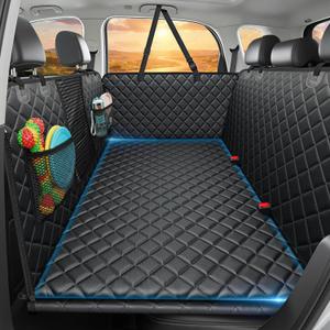 URPOWER Back Seat Extender for Dogs, Large Hard Bottom Dog Car Seat Cover