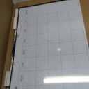 ARCOBIS Dry Erase Calendar with Cork Board for Wall, 24"x 18" Magnetic Calendar Whiteboard with Black Frame, Monthly Combination Board for School, Home, Office