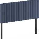 Furinno Roanne Upholstered Tufted Headboard, Full, Denim