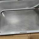 Stainless Steel Cat Litter Box with Lid, XL Extra Large High Sided Litter Box for Big Cats, Odor Free Open Top Litter Pan Easy Cleaning Anti-Urine Leakage Non-Stick, Includes Scoop, Light Grey