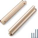 6 Pack 3.75 Inch(96mm) Brushed Gold Kitchen Cabinet Pulls, Gold Cabinet Handles Kitchen Cabinet Hardware for Cupboard Drawer Handles Gold Dresser Pulls