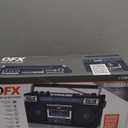 QFX J-220BT Boombox MP3 Conversion from Radio to Cassette with 4-Band (AM, FM, SW1, SW2) Radio with Bluetooth, Rechargeable Battery, Dual 3 Speakers, Built-in Microphone, Recorder, 3-Band Equalizer (Black)