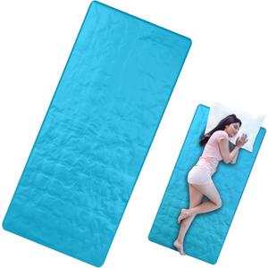 Drydiet Cooling Pad Mat for Bed Cooling Mattress Pad Gel for Sleep, Summer Hot Flashes, Adult, Pets, No Water or Electricity Required(Plain,60 x 20 Inch,Light Blue)