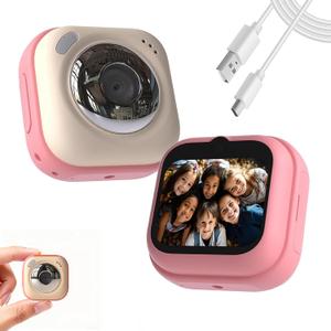 Upgrade Kids Selfie Camera, Christmas Birthday Gifts for Boys Age 3-9, HD Digital Video Cameras for Toddler, Portable Toy for 3 4 5 6 7 8 Year Old Boy Red