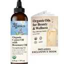 Sky Organics USDA Organic Castor Oil with Rosemary Oil, Strengthening Oil, Pure Potent Blend, Hexane Free, Invigorates Scalp, Supports Stronger, Fuller-Looking Hair, DIY ebook included