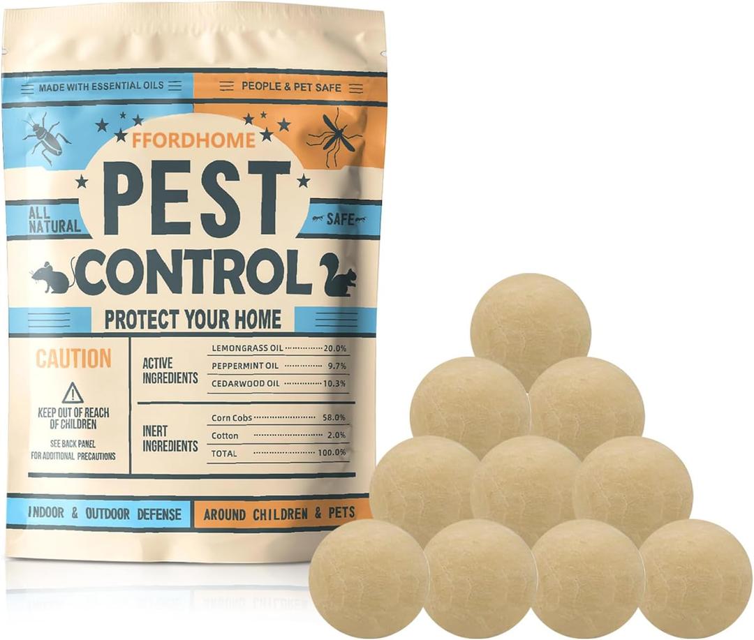Pest Control Pouches, Rodent Repellent, Mouse Repellents, Peppermint Oil Mice Repellent, Rat Deterrent, Repel Rodents(10Pack)