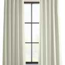 HPD Half Price Drapes Italian Faux Linen Curtains 108 Inches Long Room Darkening Curtains for Bedroom and Living Room 50 X 108, (1 Panel), Gravity Ivory