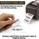 2 5/8" X 1 Direct Thermal Labels 2000 Per Roll Perforated Sticker for Barcode Shipping Labels Desktop Label Printers for Multipurpose Shipping Address (6 Rolls (12,000 Labels))