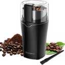 Spice Grinder Electric, Electric Coffee Bean Grinder for Kitchen, Stainless Steel Removable Chamber, Up to 12 Cups, Easy for Coffee Beans,Spices,Herb,flaxseed and Nuts, Silver