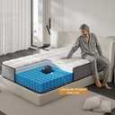 LETMOON Twin Mattress, Medium Hybrid 8 Inch Twin Size Mattress in a Box