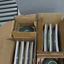 Pokini Stoneware Dinnerware Sets for 8, 24Pcs Ceramic Plates and Bowls Sets