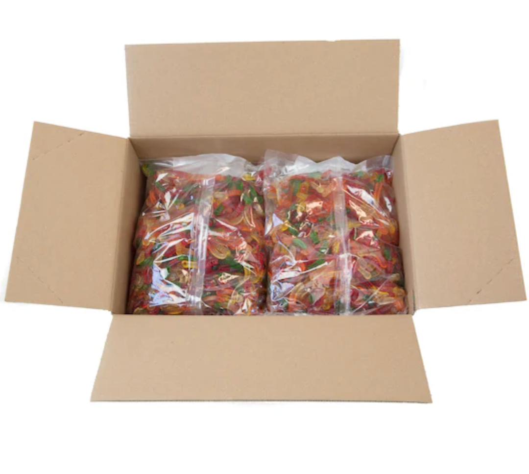 Albanese Mini Assorted Fruit Gummi Worms 4 ct 5lb BBD Apr 16 2027