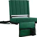 SPORT BEATS Stadium Seats with Back Support Bleacher Chairs with Back and Cushion Thick Padded Bleacher Seats Includes Shoulder Strap, Standard
